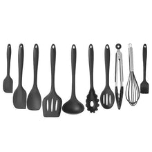 Load image into Gallery viewer, 10Pcs/set Silicone Nonstick Baking Cookware Set Household Kitchen Cooking Tools Cooking Utensils Gadgets Red/Black
