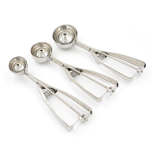 1pc New 4/5/6 cm Ice Cream Spoon Useful Stainless steel Ice Cream Scoop Cookies Dough Disher Spoon Watermelon Spoon