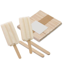Load image into Gallery viewer, 50pcs Wooden Ice Cream Sticks Popsicle Stick Kids DIY Hand Crafts Ice Cream Lolly Popsicle Making Tools Kitchen Tools
