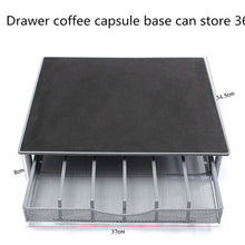Load image into Gallery viewer, Newest 36pcs Nespresso Capsules Metal Capsule Coffee Pod Holder Rack Capsule Storage Drawers Organizer Coffeeware Sets
